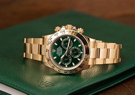 rolex gold and green face|rolex gold watch green face.